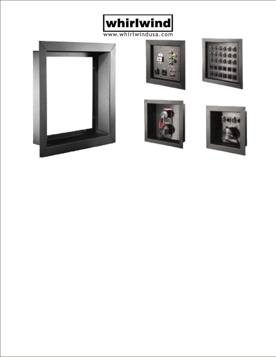 Whirlwind Patent-Pending Recessed Wall Frames User Manual | 2 pages