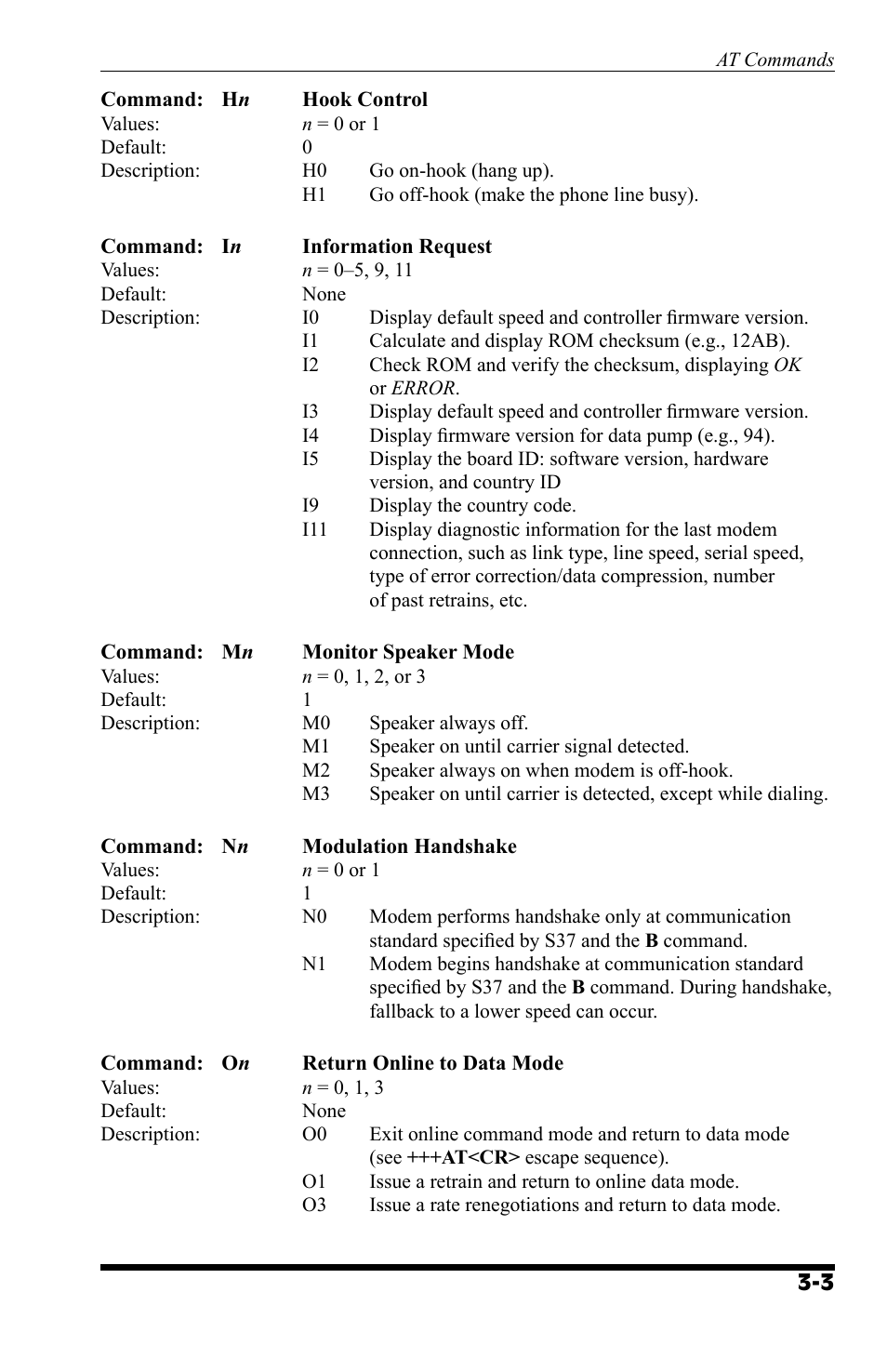 Western Telematic AT COMMAND SET MT9234 User Manual | Page 11 / 36