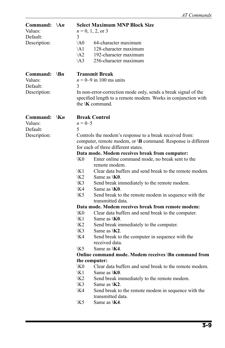 Western Telematic AT COMMAND SET MT9234 User Manual | Page 17 / 36
