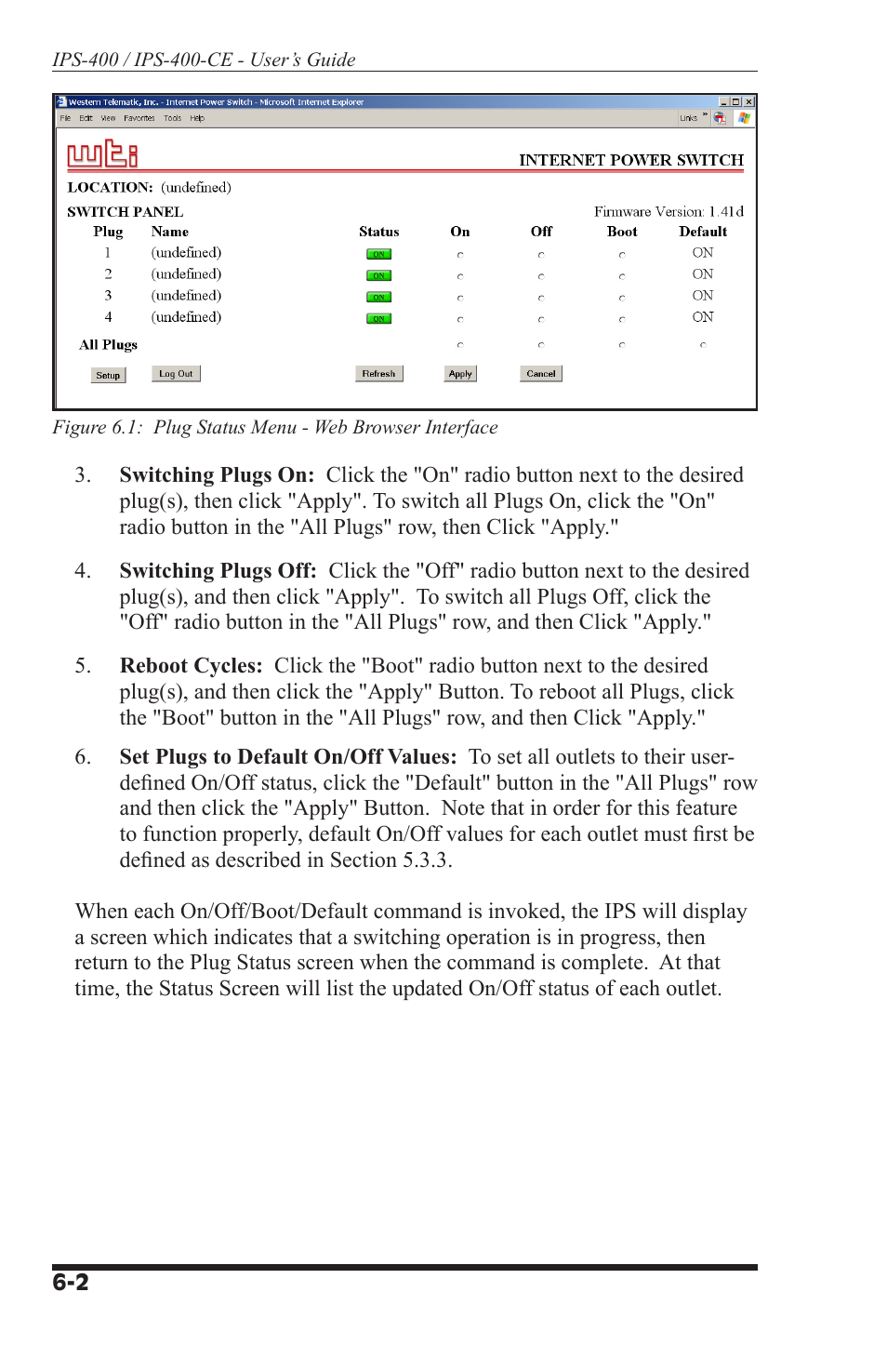 Western Telematic IPS-400 User Manual | Page 38 / 56