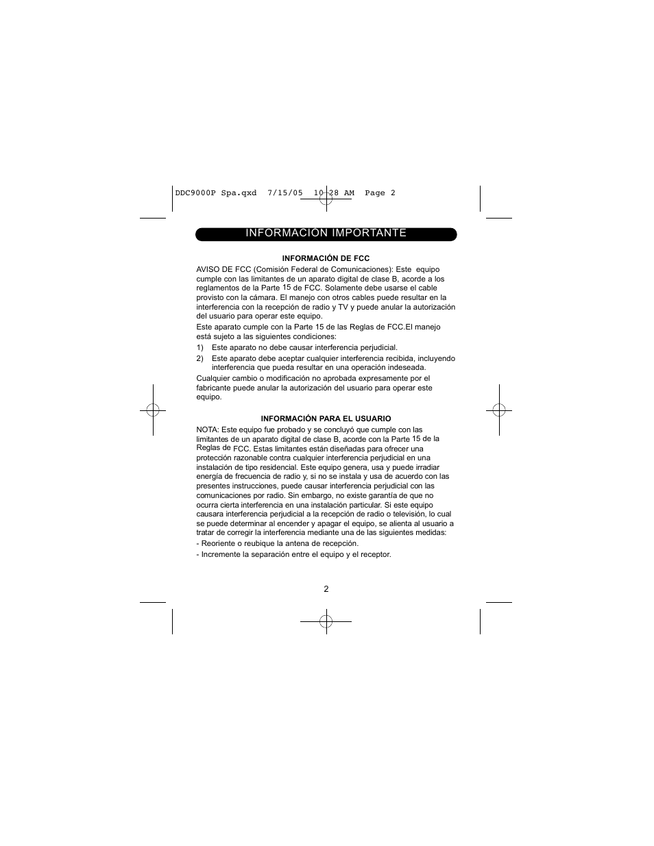 Disney DDC9000-P User Manual | Page 24 / 65