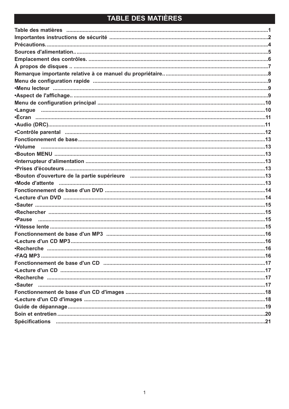 Disney DP7000 User Manual | Page 44 / 66