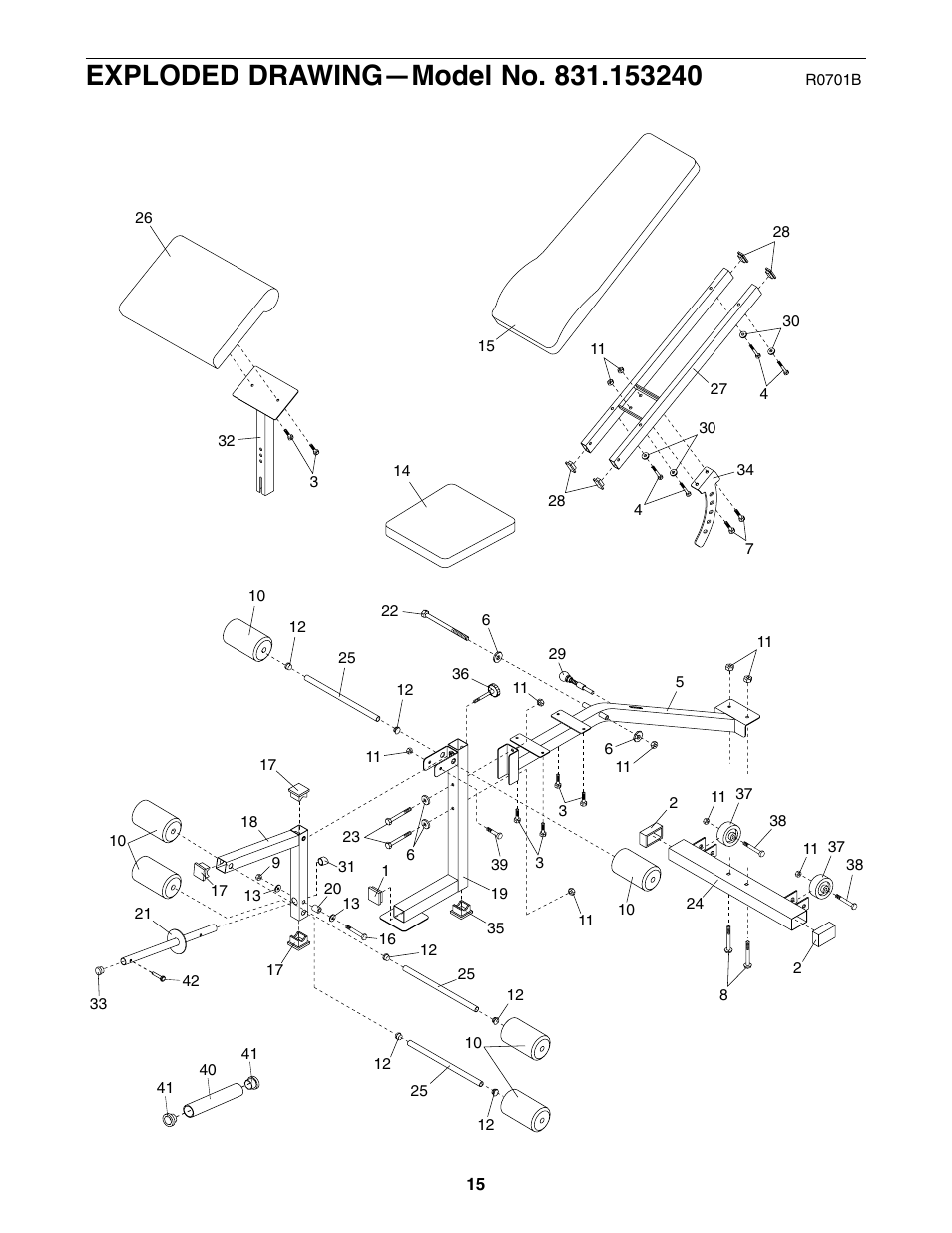 Weider XT20 User Manual | Page 15 / 16