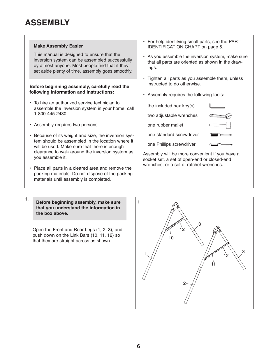 Assembly | Weider WEBE0878.0 User Manual | Page 6 / 20