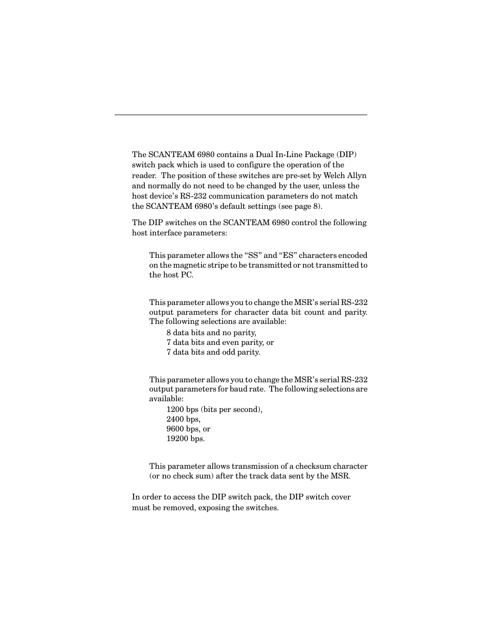 Welch Allyn SCANTEAM 6980 User Manual | Page 11 / 19