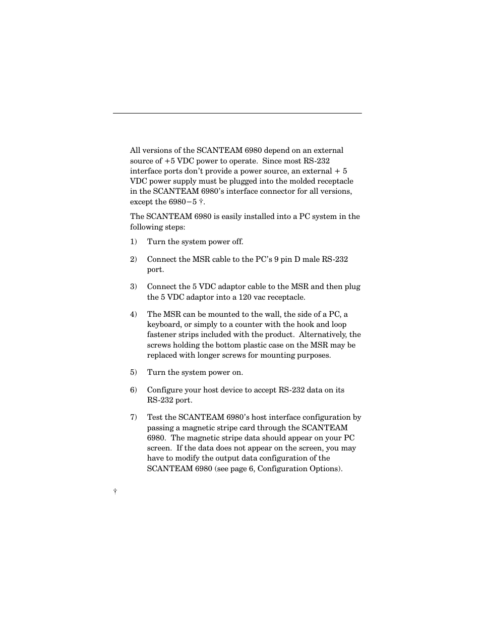 Welch Allyn SCANTEAM 6980 User Manual | Page 9 / 19