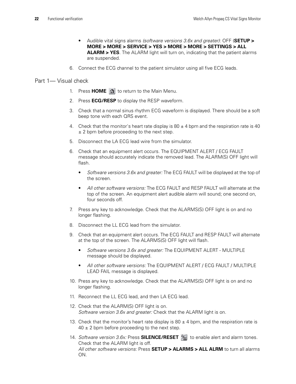 Welch Allyn PROPAQ CS User Manual | Page 26 / 142