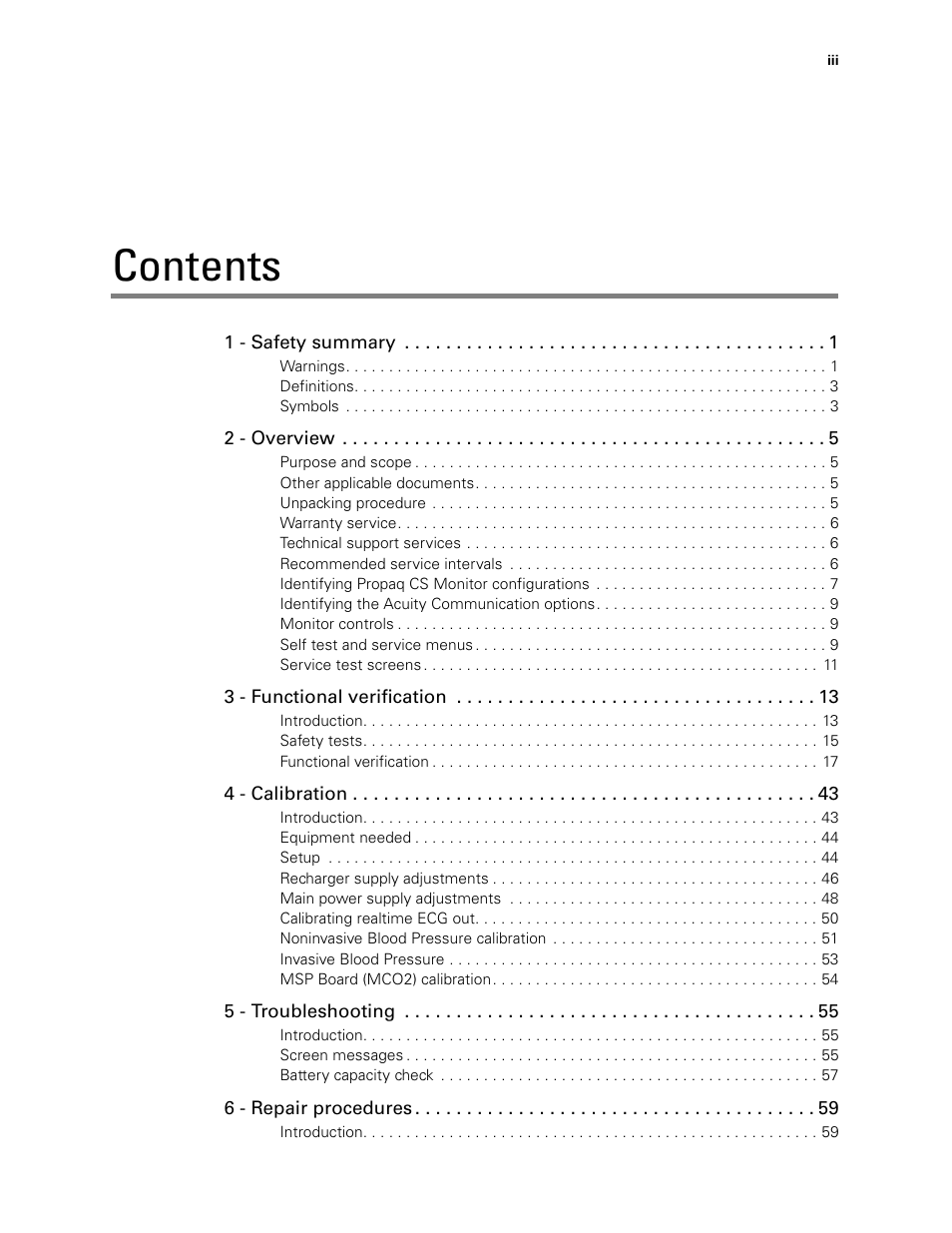 Welch Allyn PROPAQ CS User Manual | Page 3 / 142