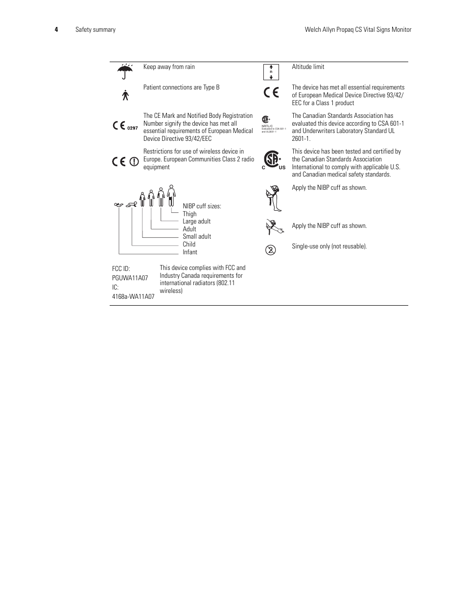 Welch Allyn PROPAQ CS User Manual | Page 8 / 142