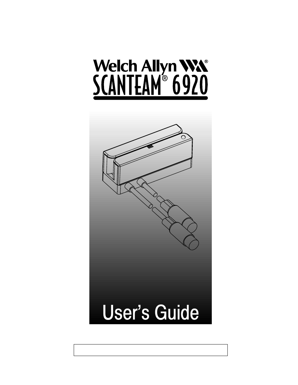 Welch Allyn SCANTEAM 6920 User Manual | 23 pages