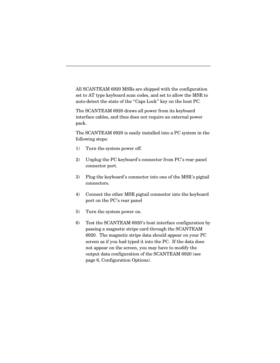 Welch Allyn SCANTEAM 6920 User Manual | Page 9 / 23