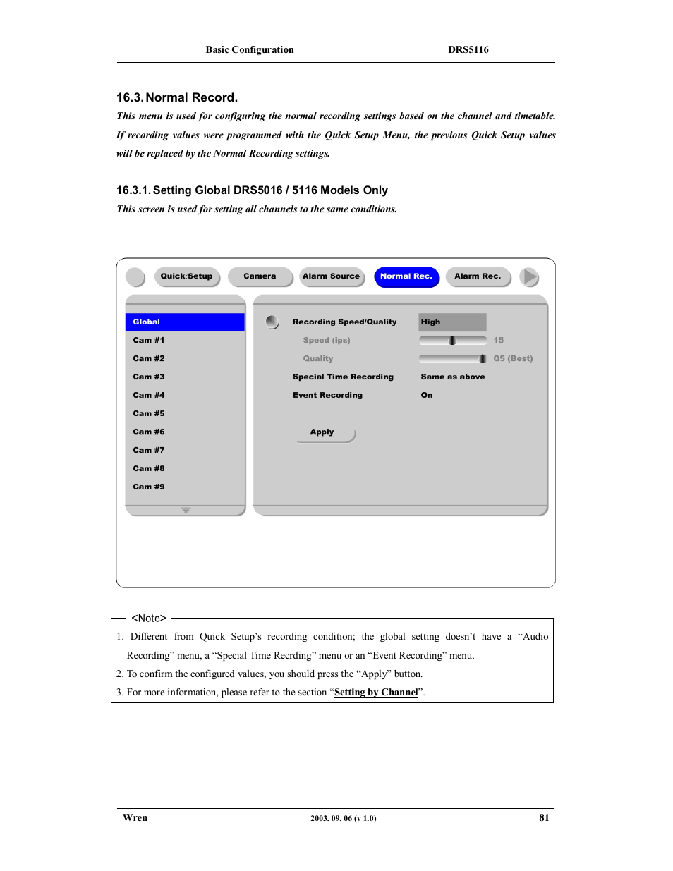 Wren Associates DRS5016 User Manual | Page 81 / 112