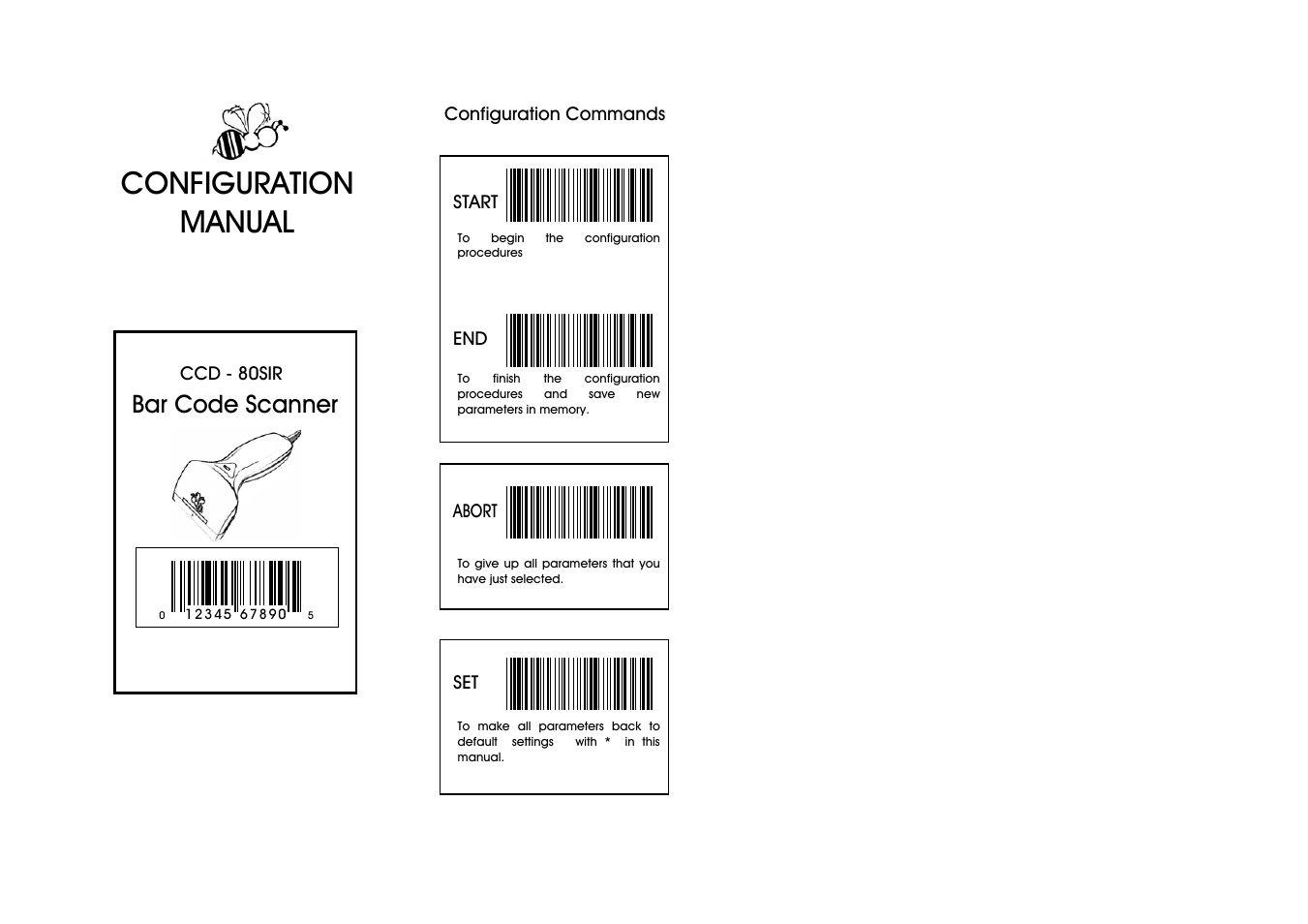 Wasp Bar Code CCD - 80SIR User Manual | 24 pages
