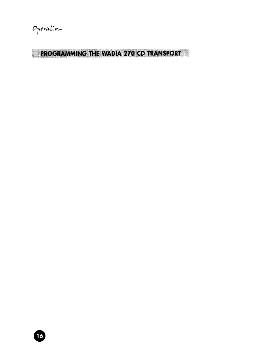 Wadia Digital 270 User Manual | Page 18 / 24