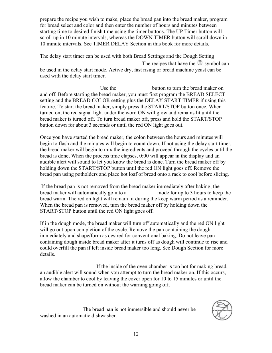 West Bend L4805 User Manual | Page 12 / 53