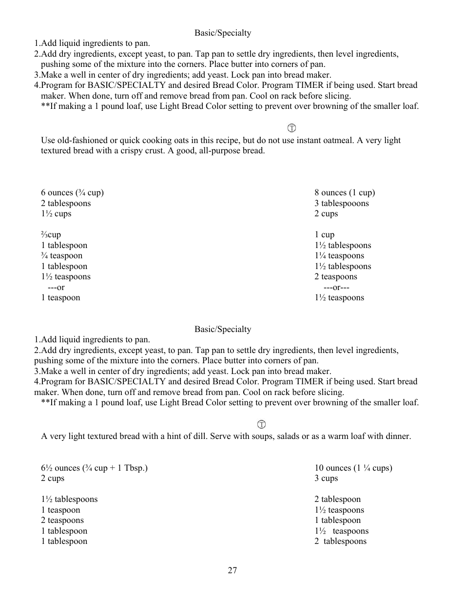 West Bend L4805 User Manual | Page 27 / 53