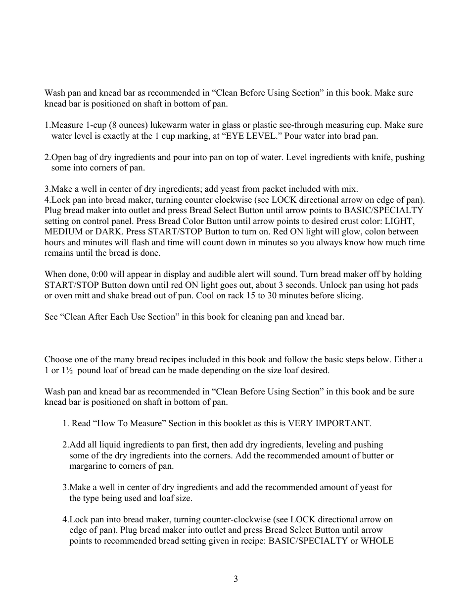 West Bend L4805 User Manual | Page 3 / 53