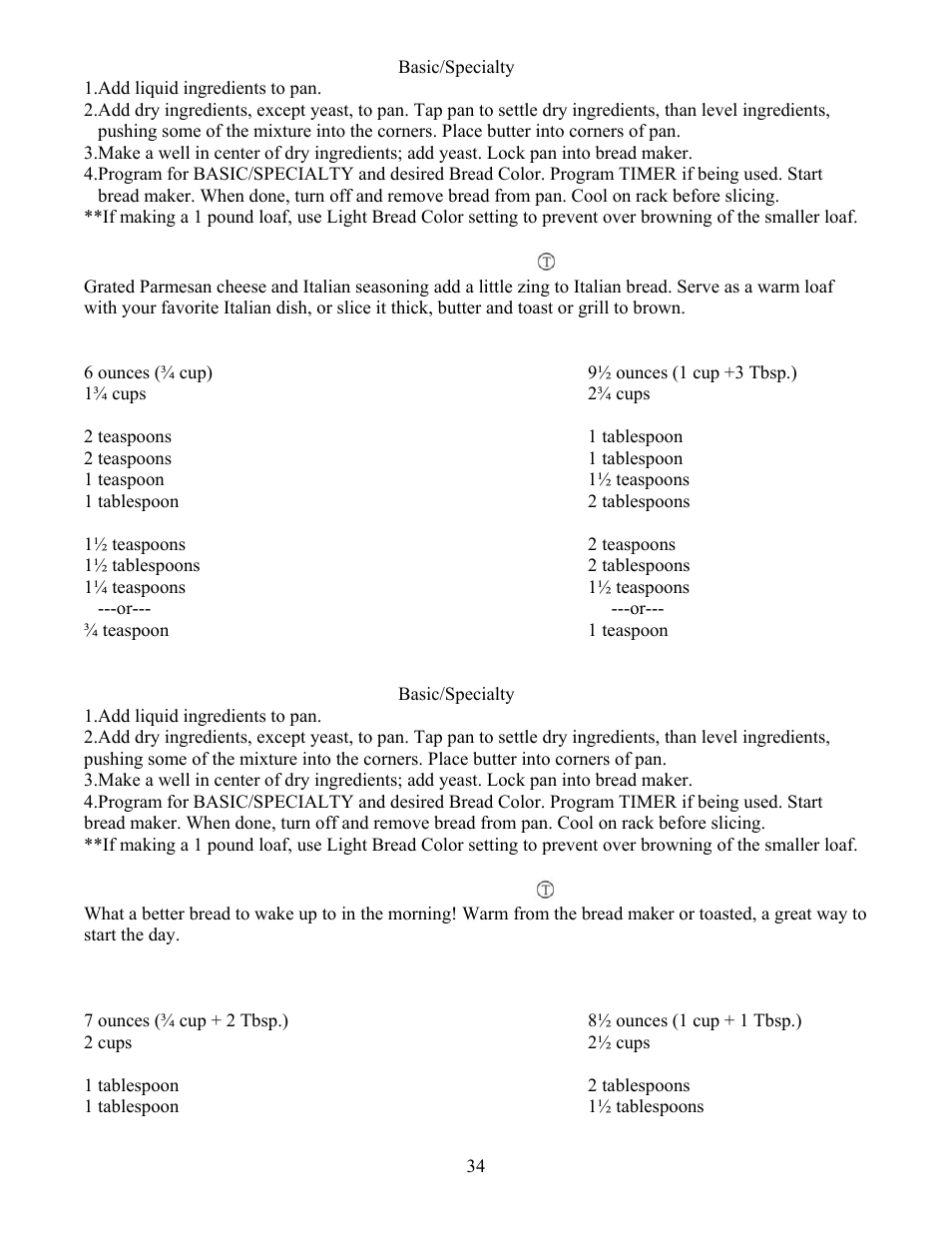 West Bend L4805 User Manual | Page 34 / 53