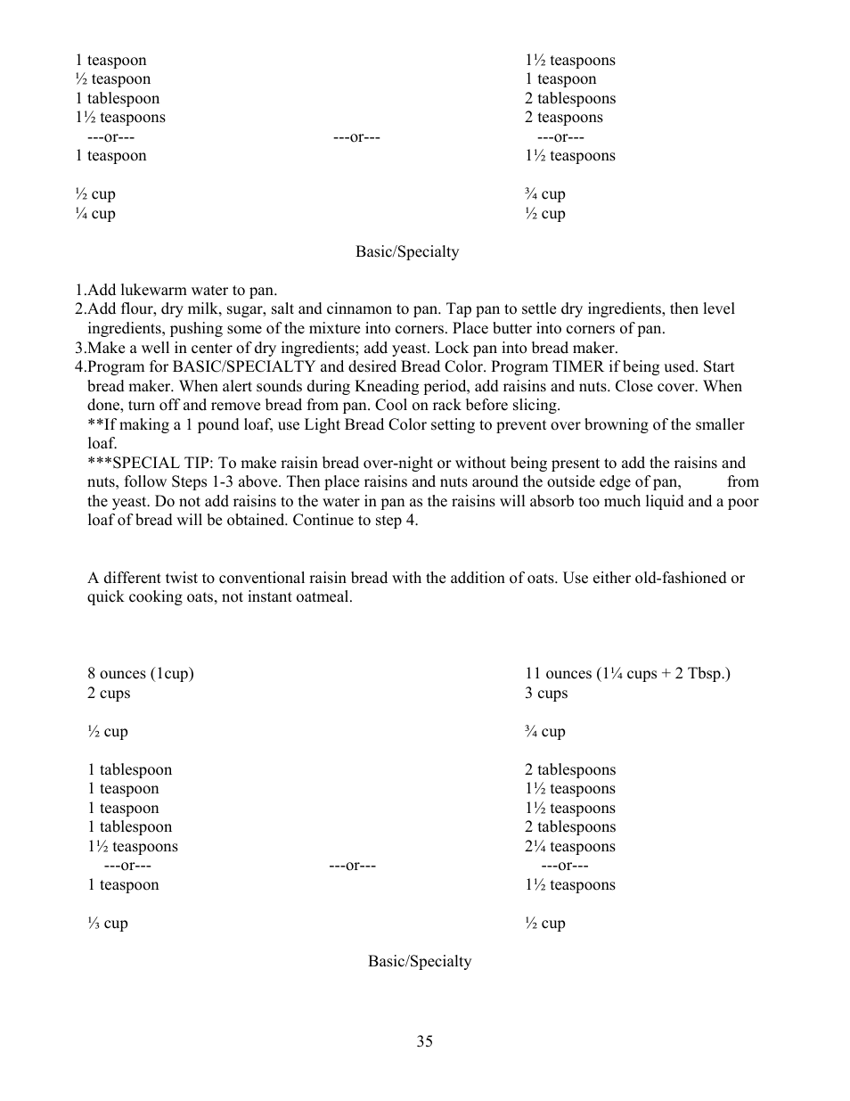 West Bend L4805 User Manual | Page 35 / 53