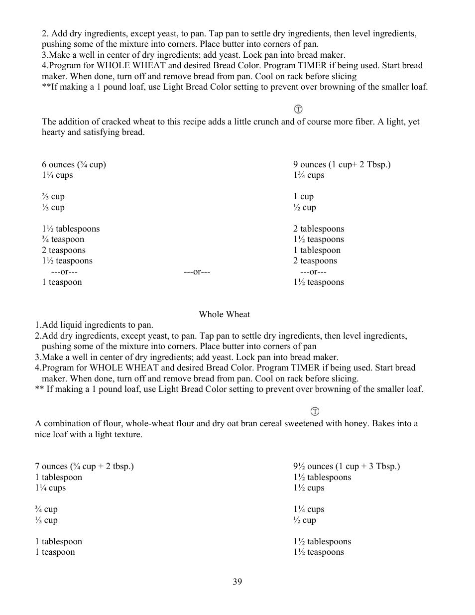 West Bend L4805 User Manual | Page 39 / 53