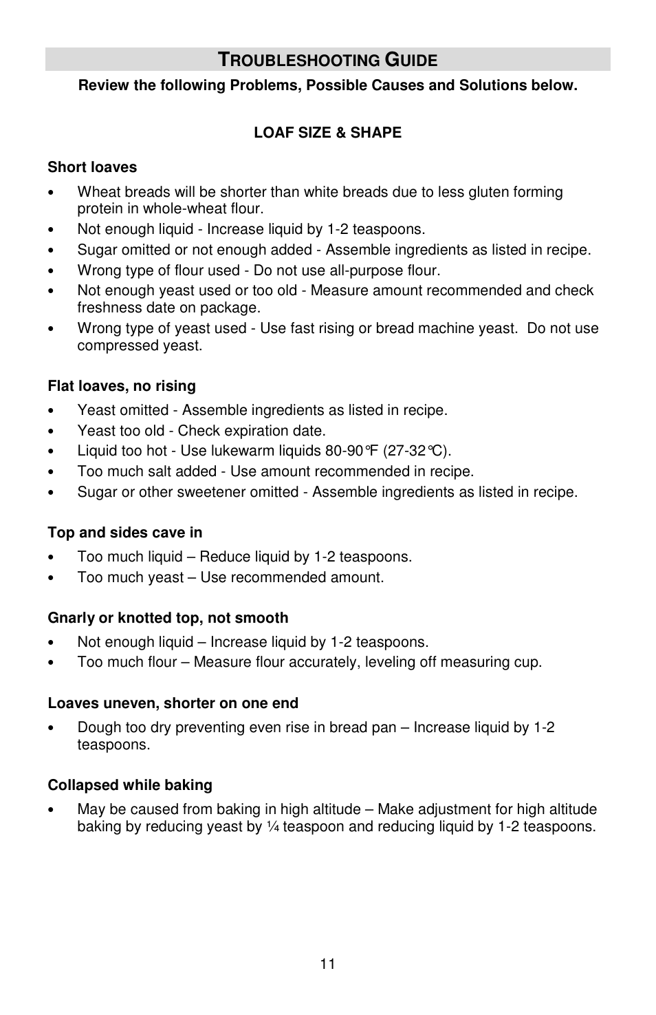 West Bend cook's essentials L5815 User Manual | Page 11 / 24