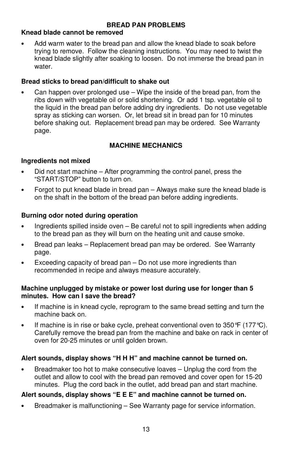 West Bend cook's essentials L5815 User Manual | Page 13 / 24