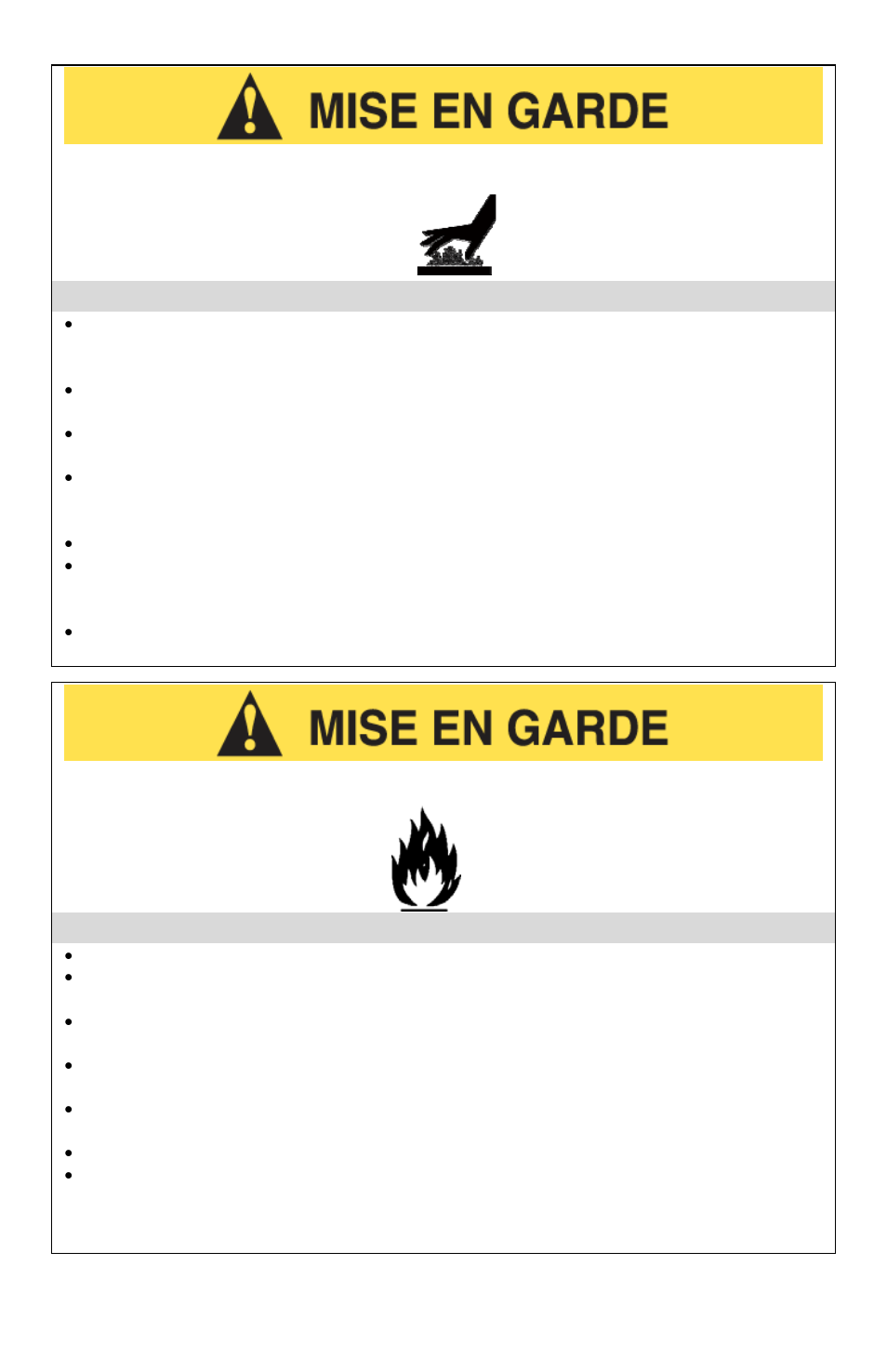 Précautions de sécurité à haute température, Précautions pour la prévention des incendies | West Bend Soho SHTO100 User Manual | Page 11 / 24