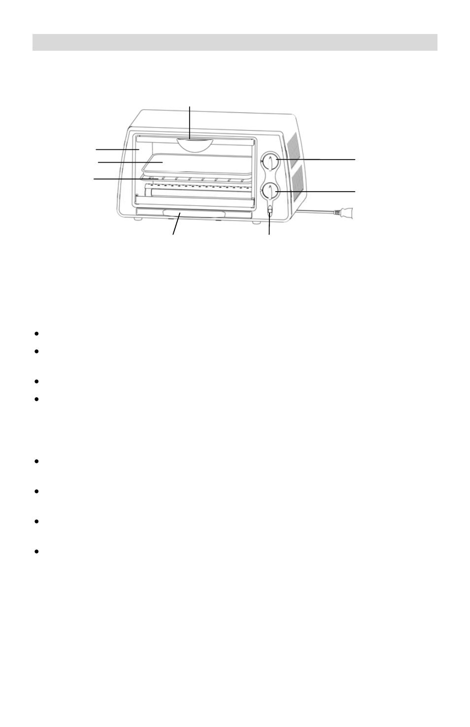 Using your toaster oven | West Bend Soho SHTO100 User Manual | Page 5 / 24