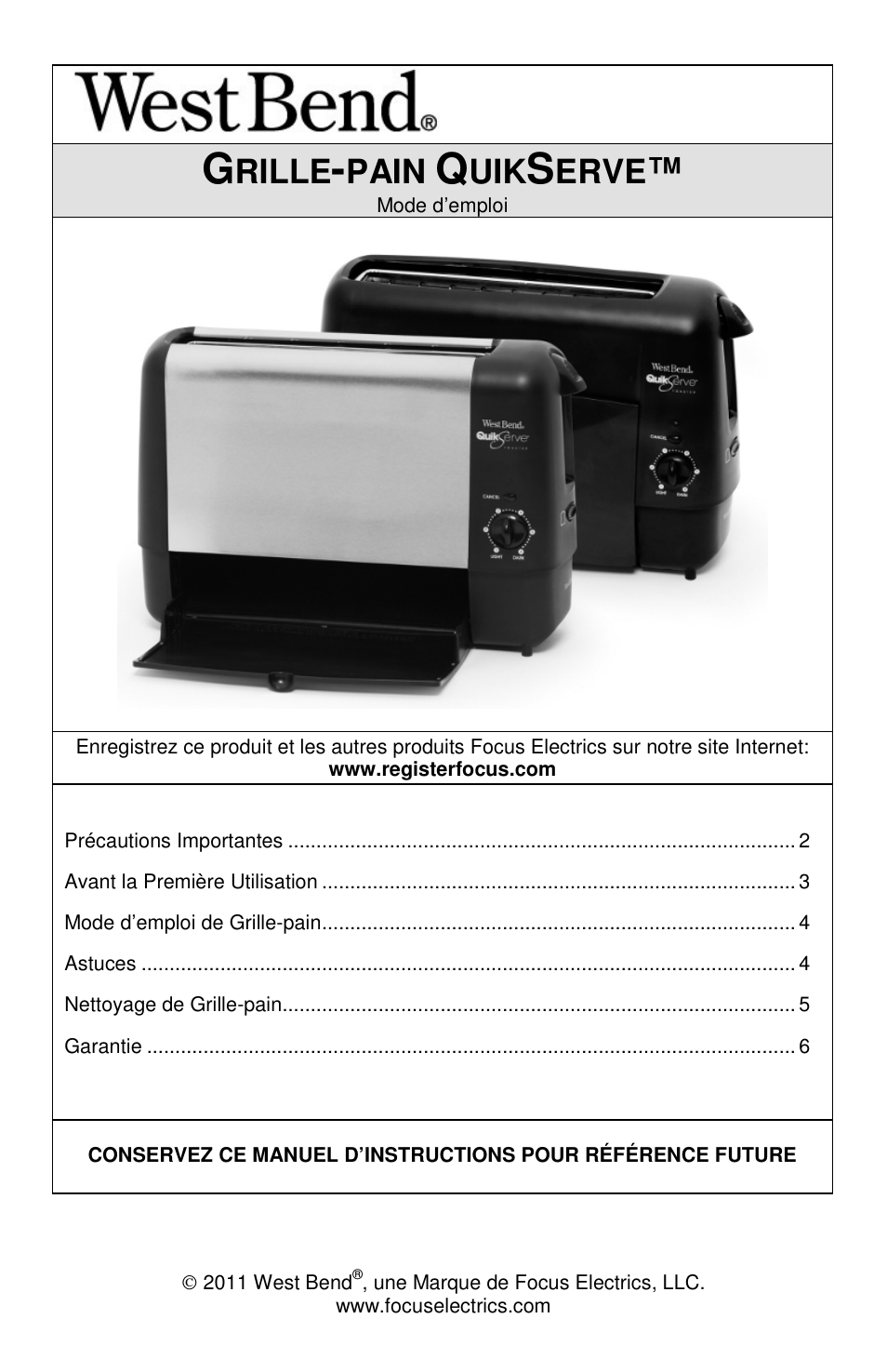 Rille, Pain, Erve | West Bend 643-050 User Manual | Page 8 / 20