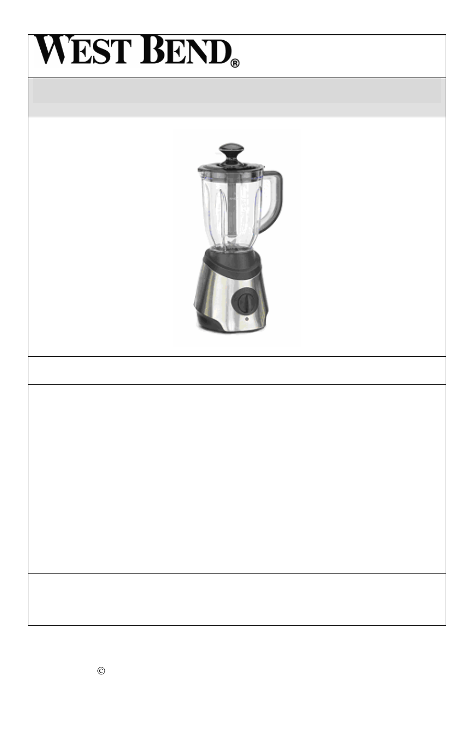 Licuadora studio | West Bend L5700 User Manual | Page 17 / 24