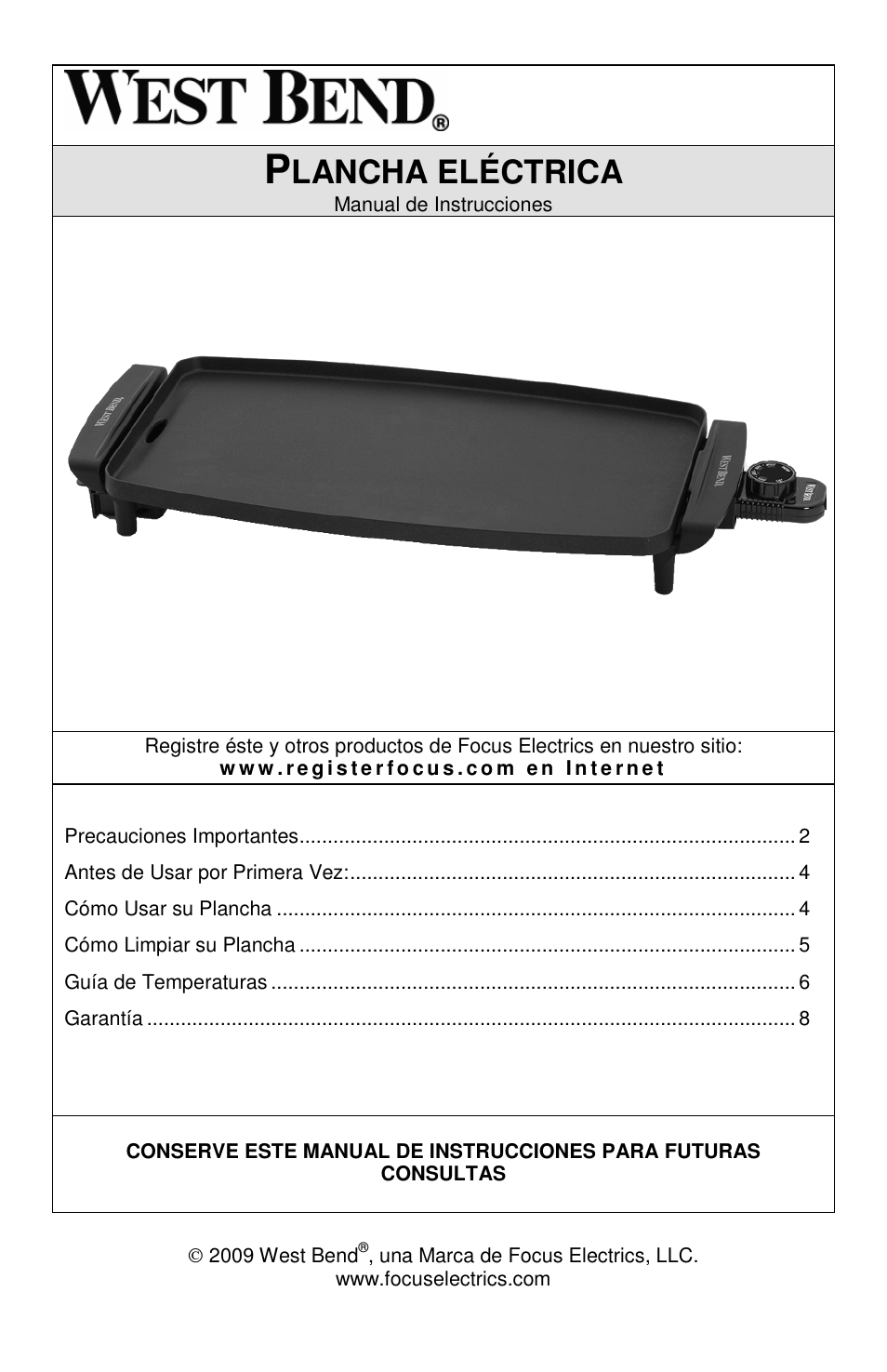 Lancha eléctrica | West Bend 76225 User Manual | Page 17 / 24