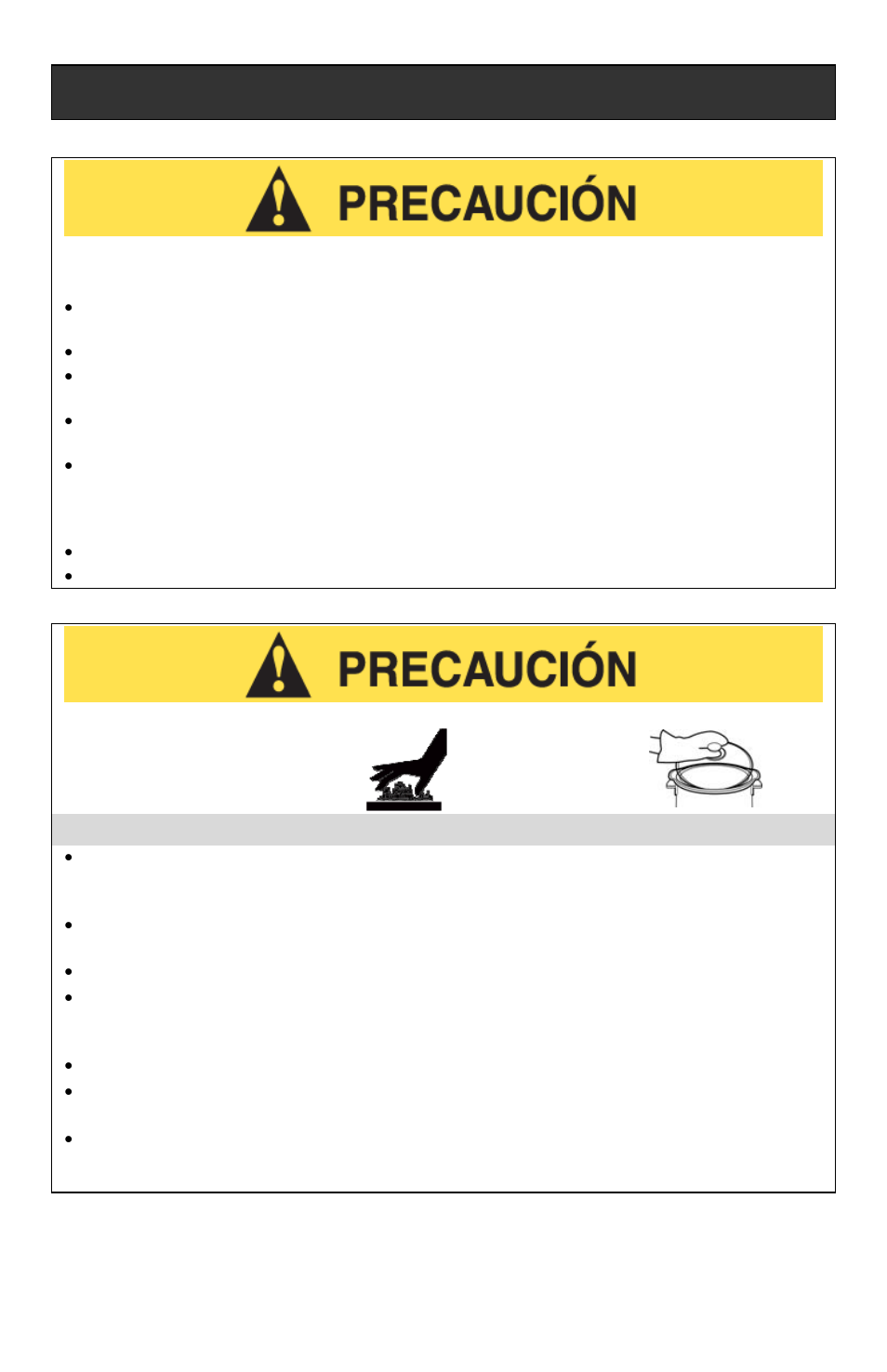 Precauciones relativas al calor, Precauciones importantes | West Bend Cooker User Manual | Page 22 / 32