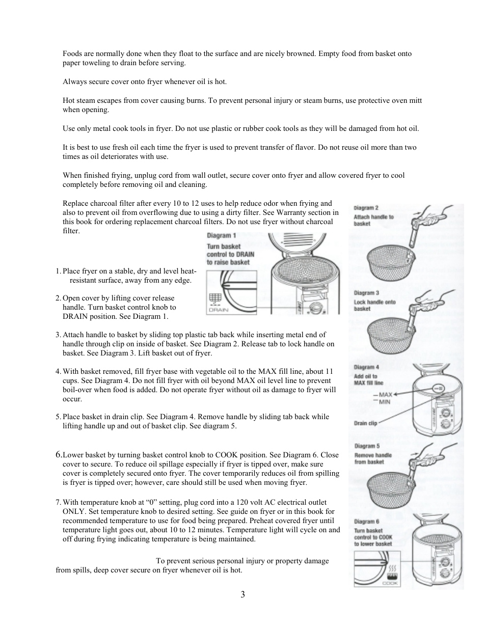 To use deep fryer | West Bend L5263 User Manual | Page 3 / 7
