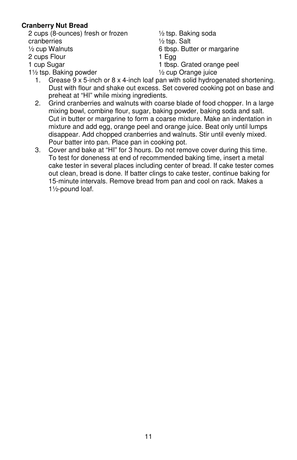 West Bend cook's essentials L5803A User Manual | Page 11 / 12