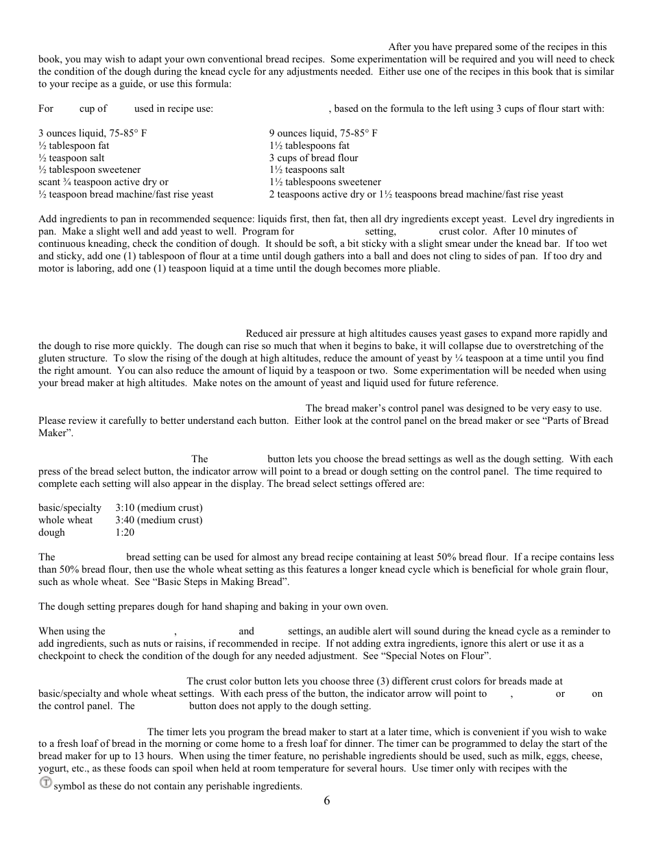 West Bend L5231 User Manual | Page 6 / 21
