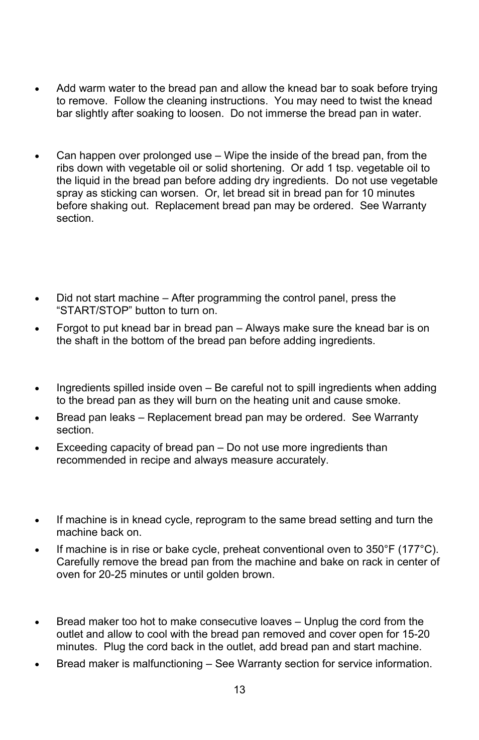 West Bend L5689A User Manual | Page 13 / 60
