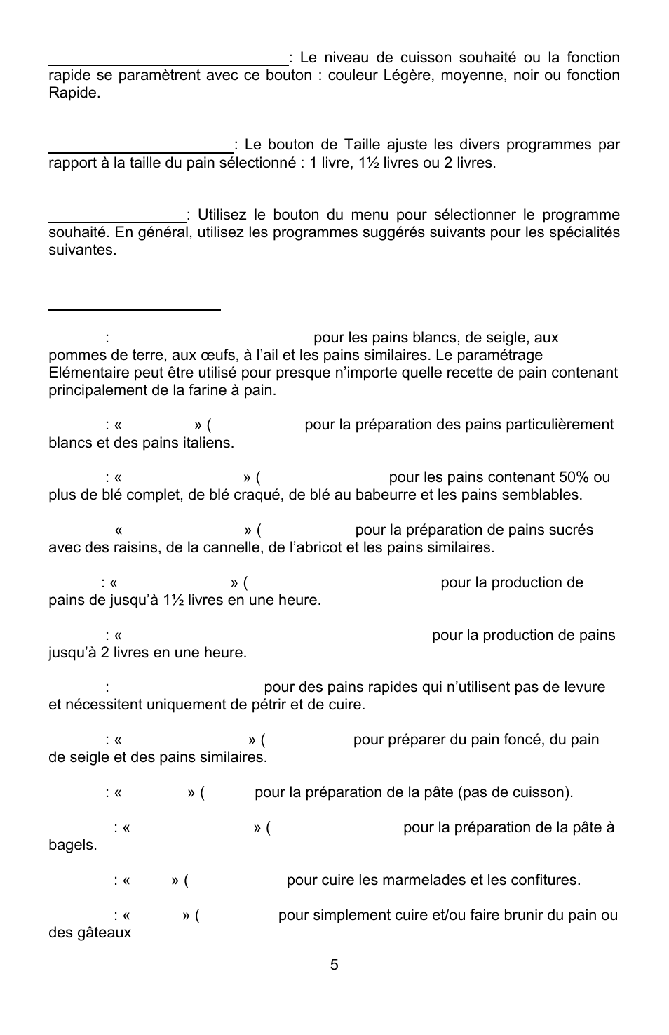 West Bend L5689A User Manual | Page 25 / 60