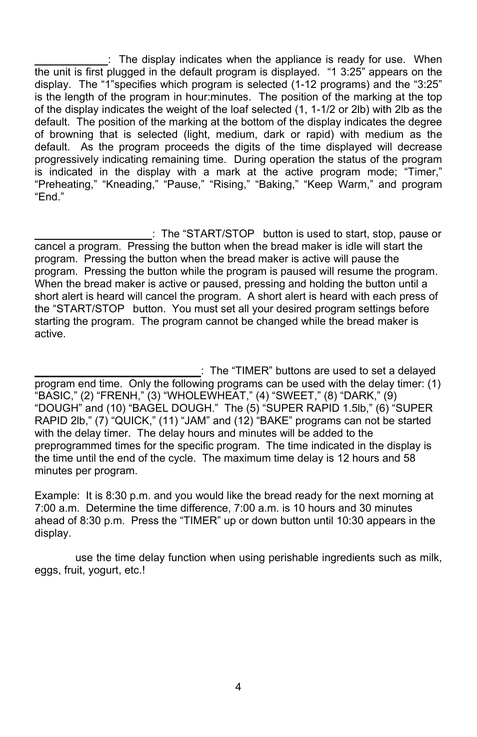 West Bend L5689A User Manual | Page 4 / 60
