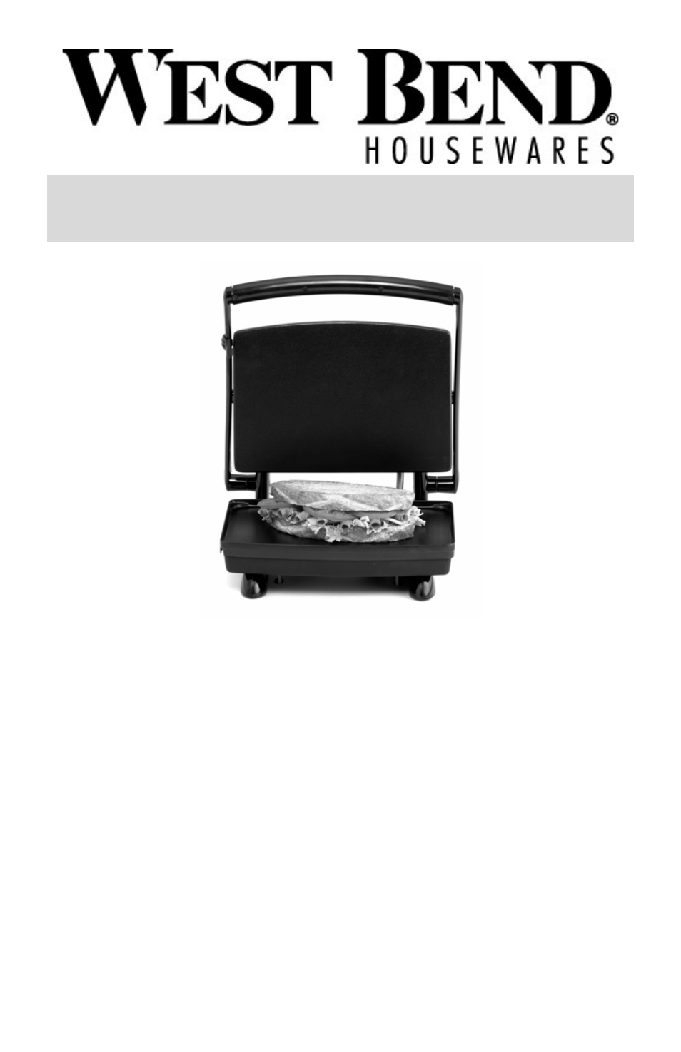 Presse à sandwiches & paninis, Mode d’emploi | West Bend Sandwich Maker User Manual | Page 7 / 20