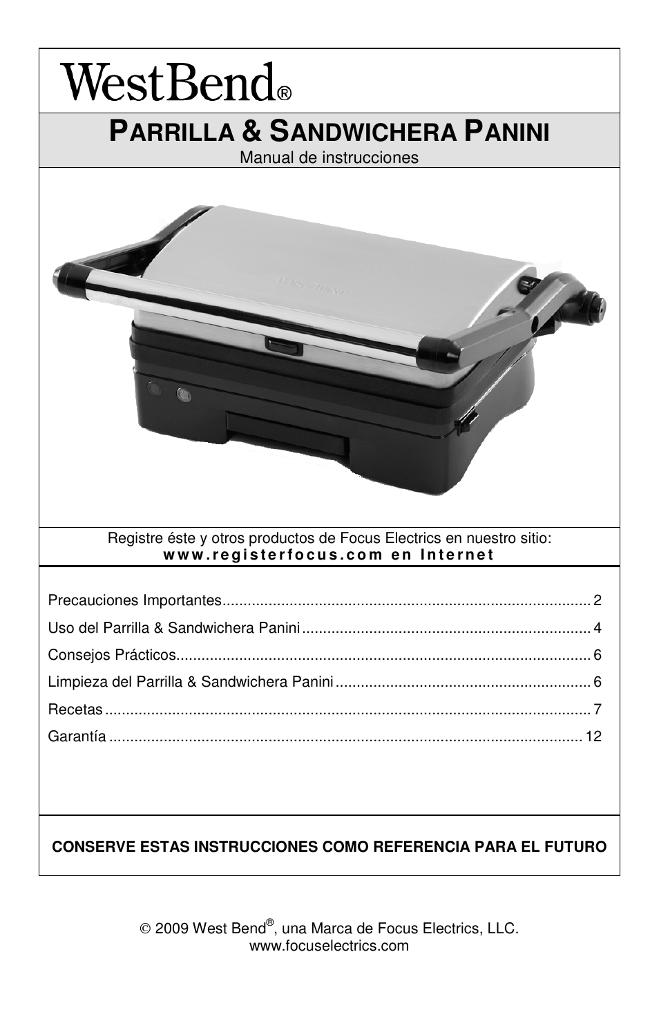 Arrilla, Andwichera, Anini | West Bend L5789 User Manual | Page 25 / 36