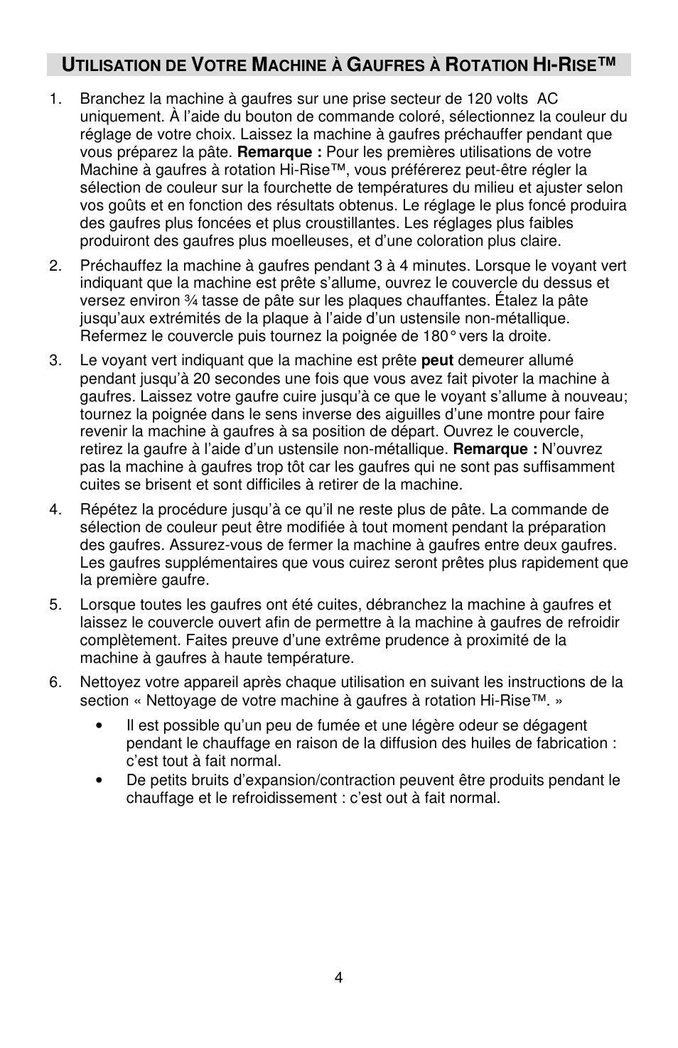 West Bend HI-RISE 6200 User Manual | Page 13 / 28
