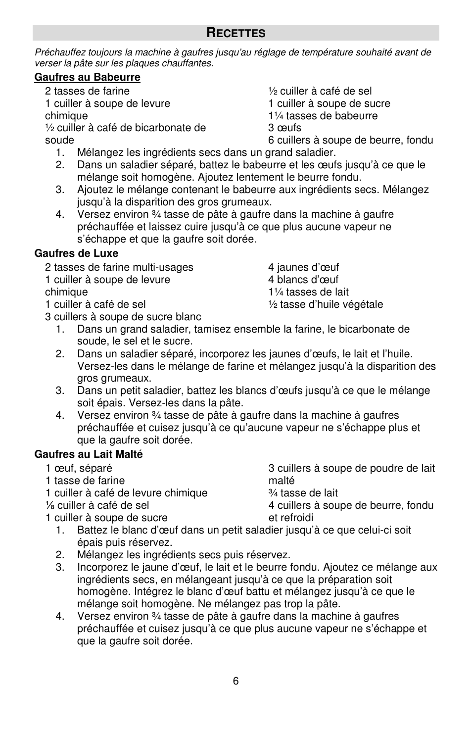 West Bend HI-RISE 6200 User Manual | Page 15 / 28