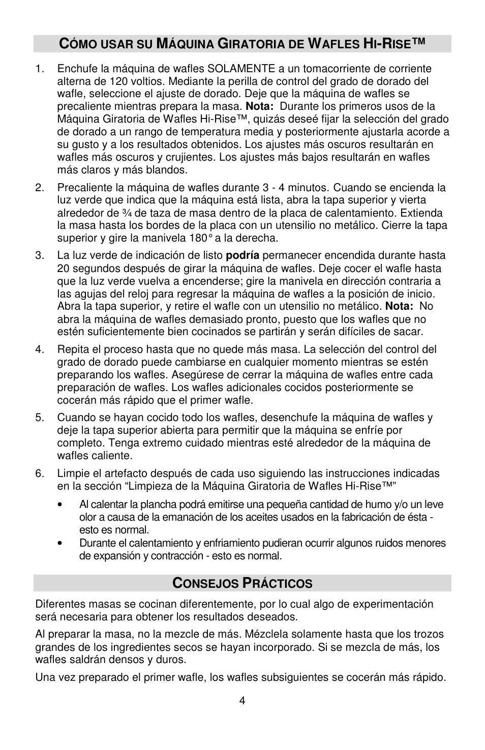 West Bend HI-RISE 6200 User Manual | Page 23 / 28