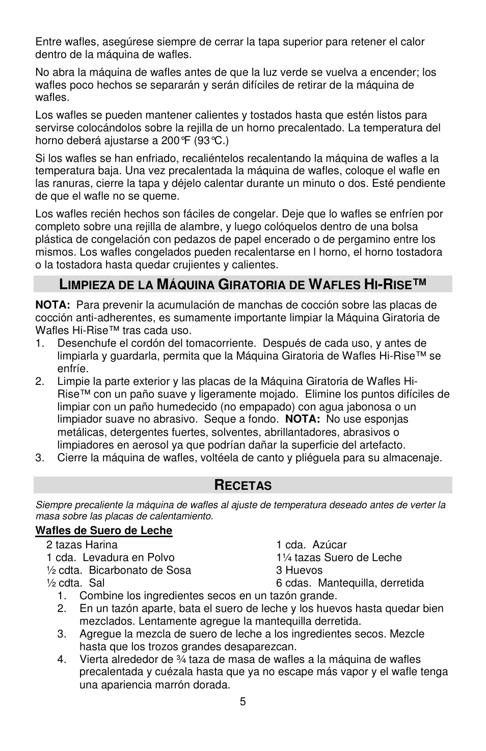 West Bend HI-RISE 6200 User Manual | Page 24 / 28