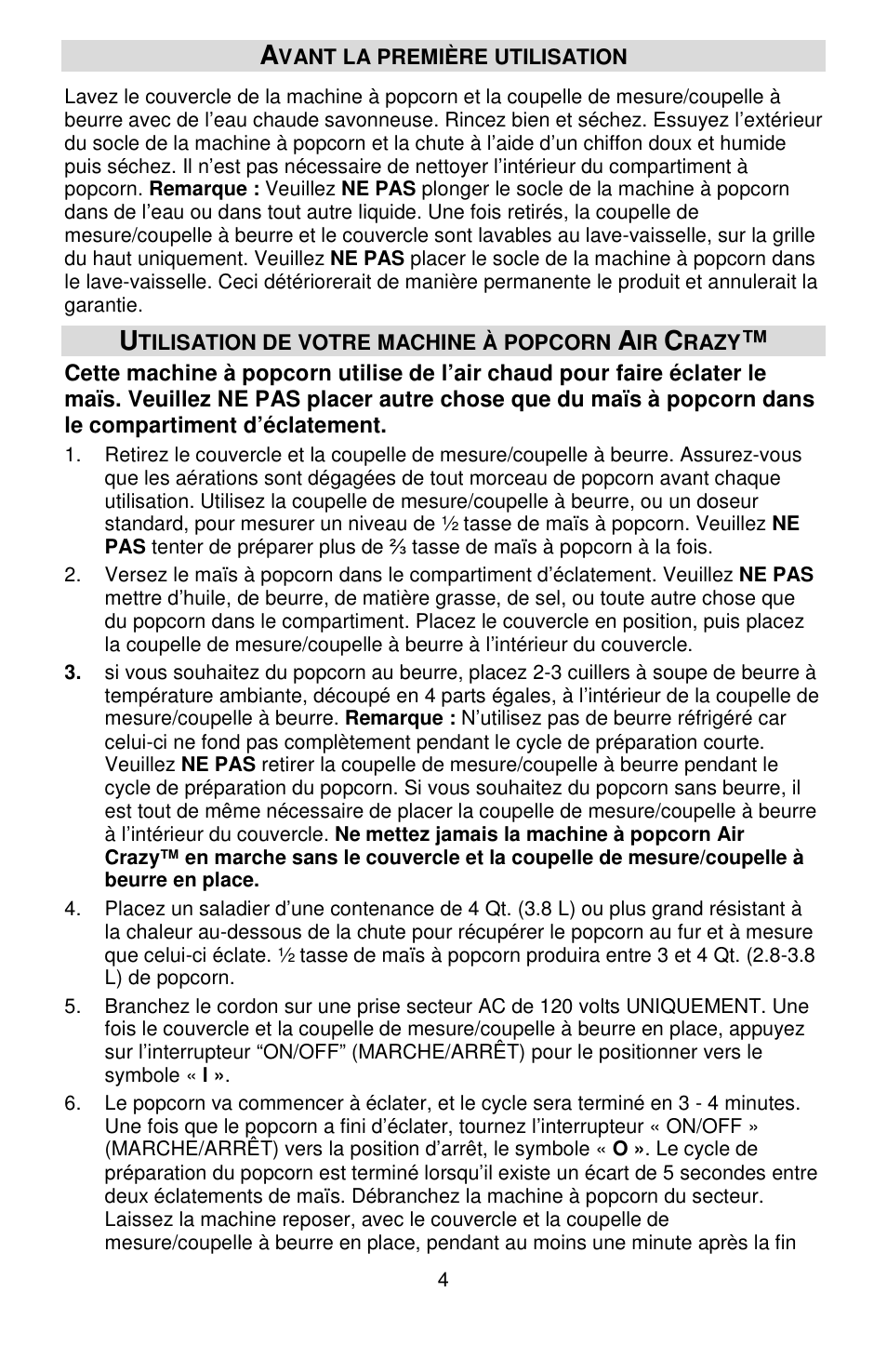West Bend Air Crazy L5792B User Manual | Page 10 / 20