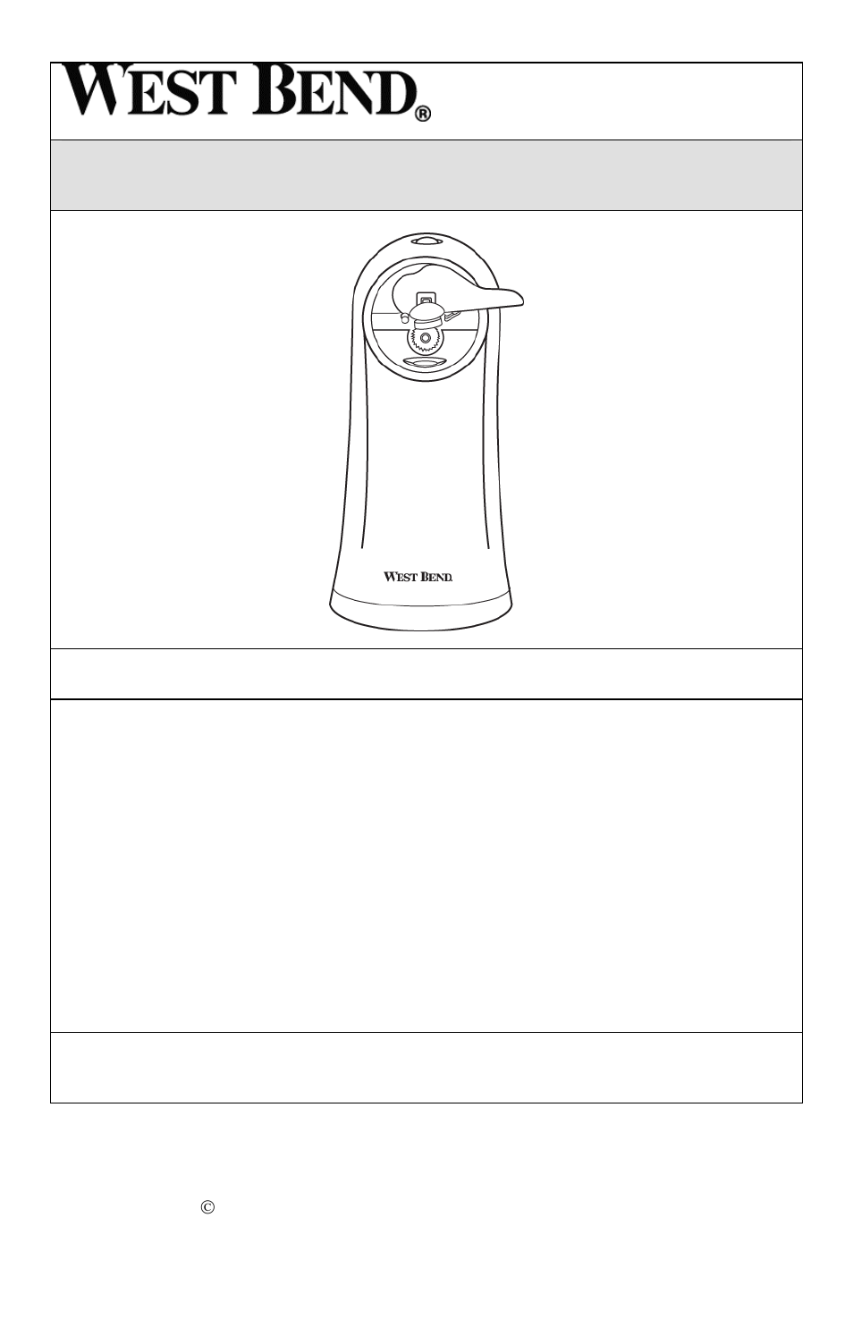 Resistente abrelatas eléctrico | West Bend 77201 User Manual | Page 13 / 20