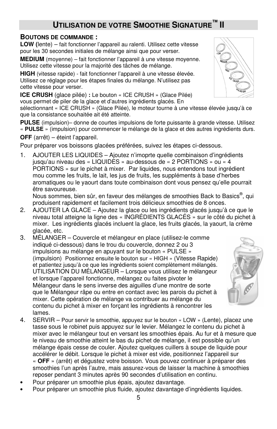 West Bend Smoothie Signature II User Manual | Page 17 / 36