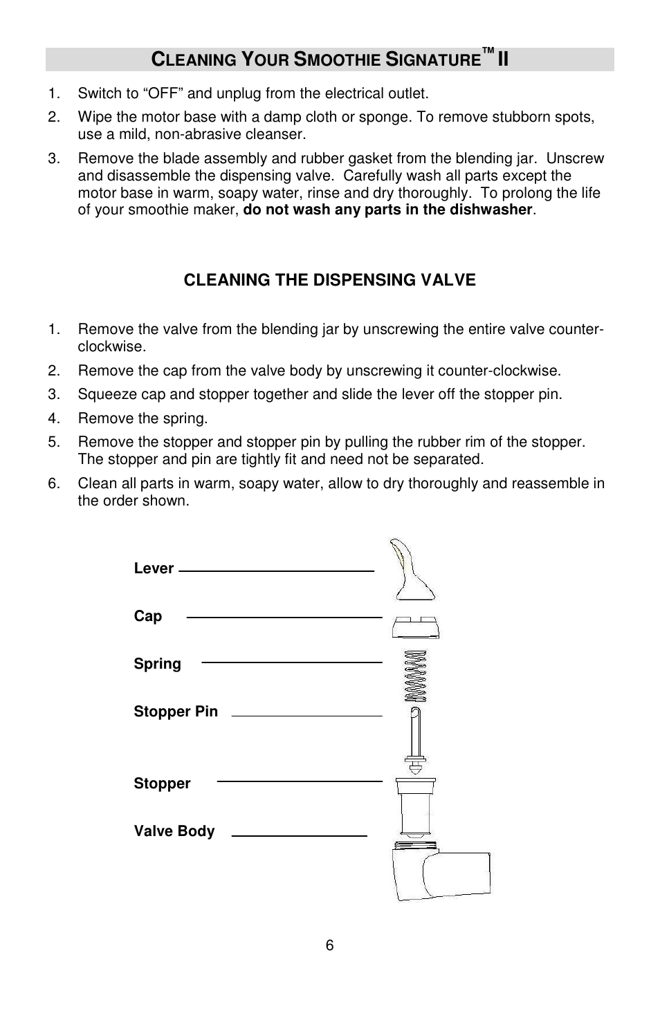 West Bend Smoothie Signature II User Manual | Page 6 / 36