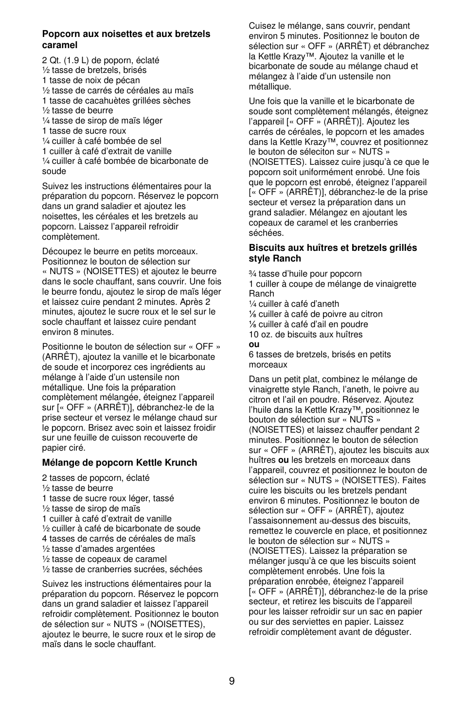 West Bend Kettle Crazy L5781A User Manual | Page 19 / 32