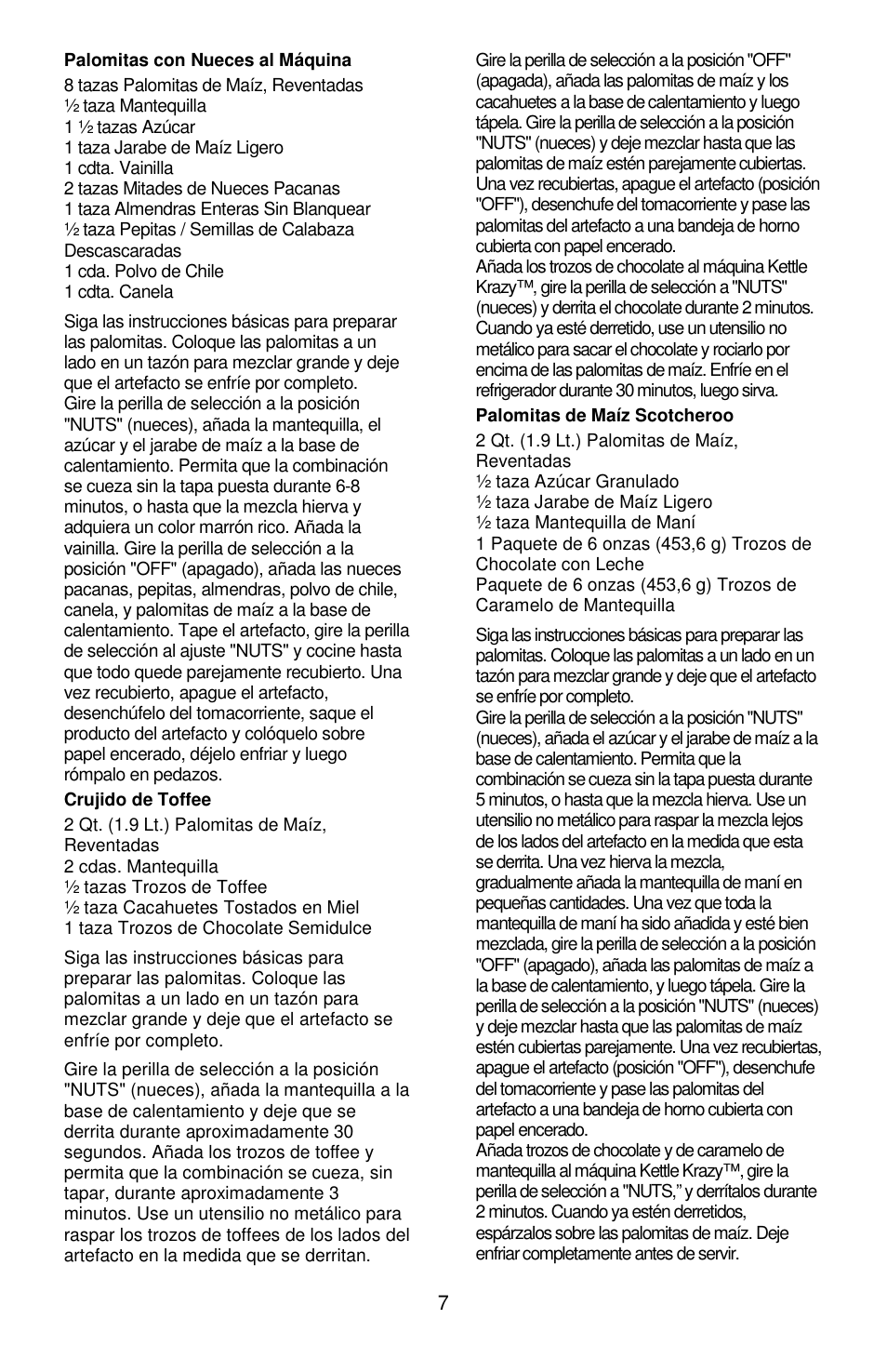 West Bend Kettle Crazy L5781A User Manual | Page 27 / 32